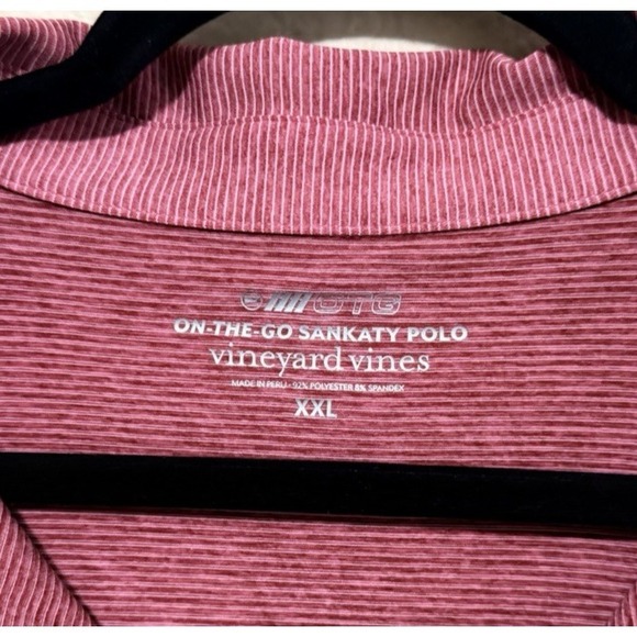 Vineyard Vines Polo Shirt Mens 2XL Red Stripe On The Go Sankaty Golf XXL - Picture 3 of 7